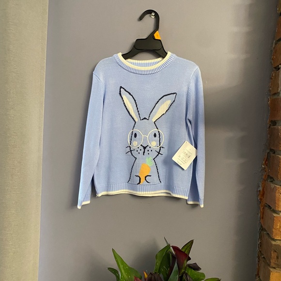 New! Kids Blue Bunny Lightweight Sweater Size 2T - Picture 4 of 6